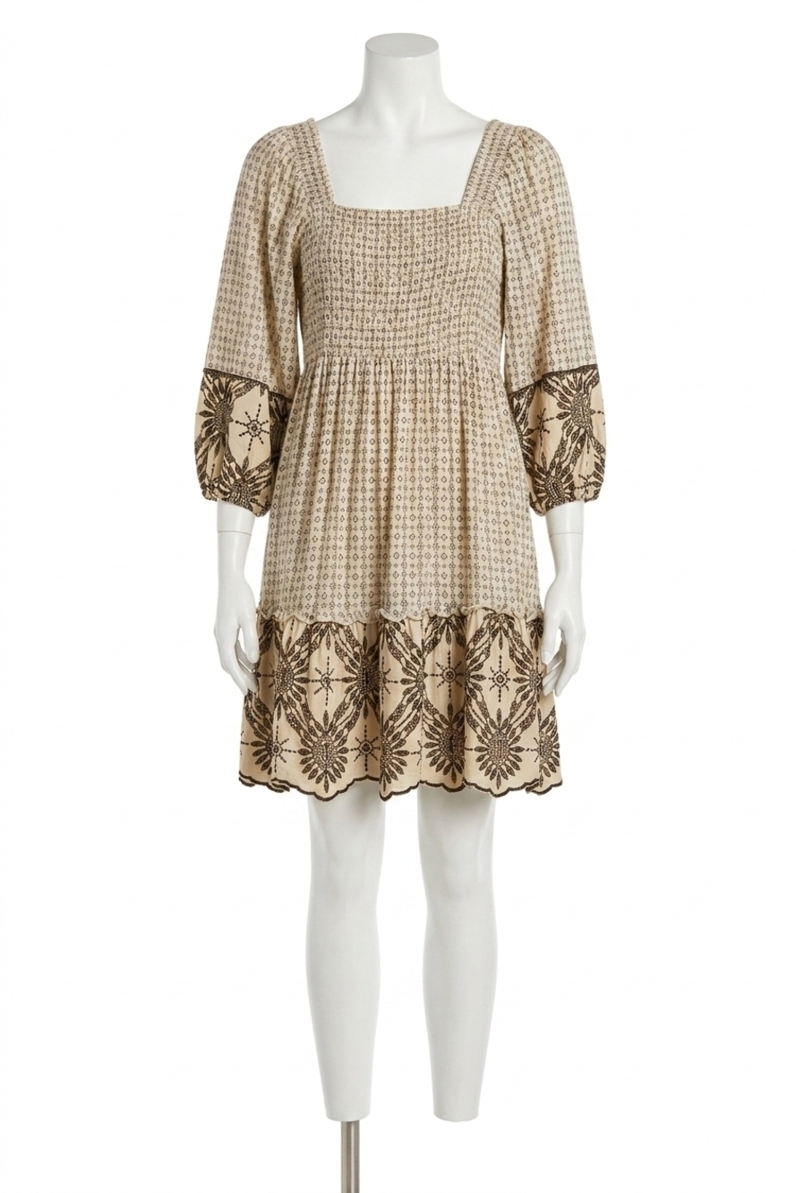 NEW TRIBAL wyola wear two ways printed dress in french oak